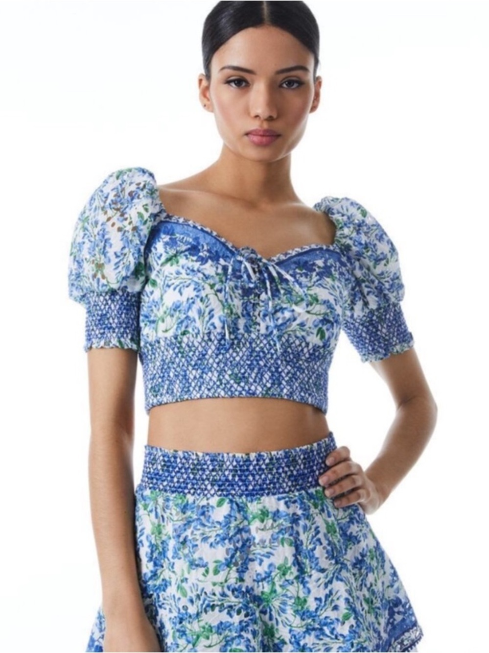 Alice + Olivia Crawford Floral Smocked Set Size Large